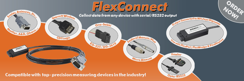 FlexConnect Cables Collect Data from ANY brand gage