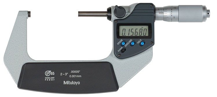 Mitutoyo 293-346 Coolant Proof Micrometer, IP65