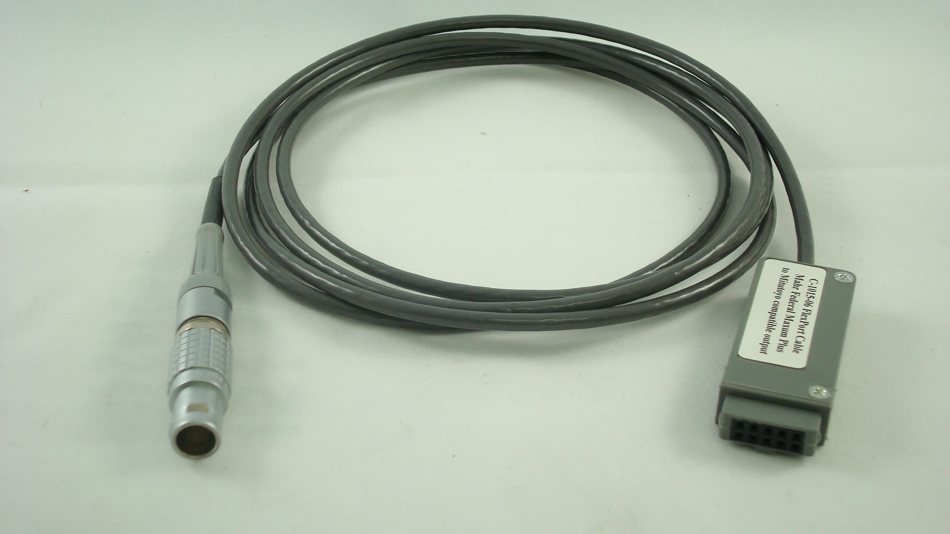 C-1050-06 Mahr Federal Micro Maxum Gage Cable to 10 pin connector (6 ft) 